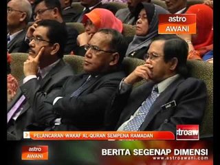 Pelancaran Wakaf Al-Quran sempena Ramadan