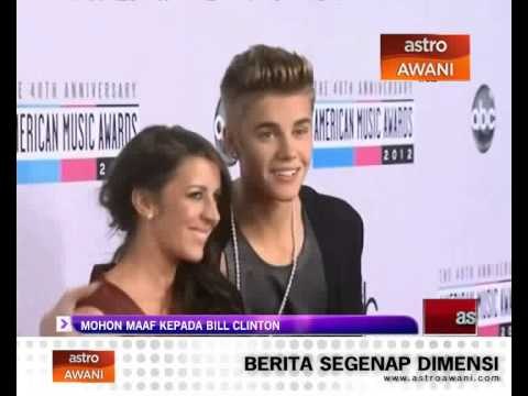 Justin Bieber mohon maaf pada Bill Clinton