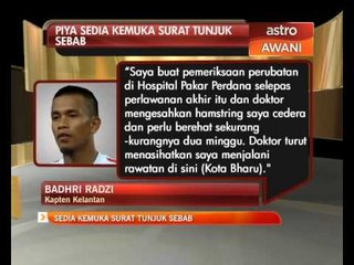 Piya sedia untuk kemuka surat tunjuk sebab