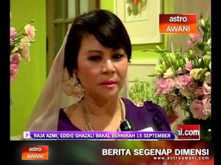 Raja Azmi, Eddie Ghazali bernikah 15 September