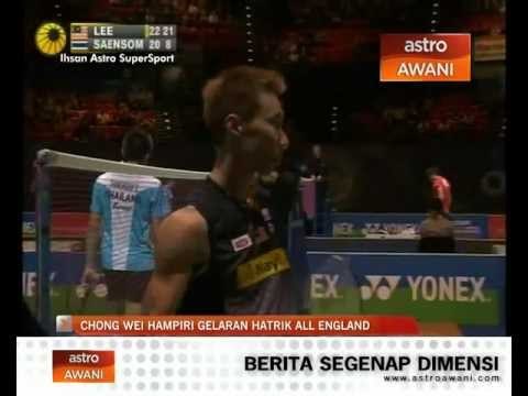 Lee Chong Wei berjaya ke saingan akhir kejohanan badminton All England 2013