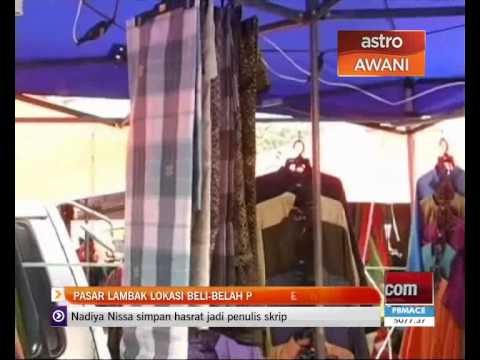 Pasar lambak lokasi beli-belah penduduk Gua Musang