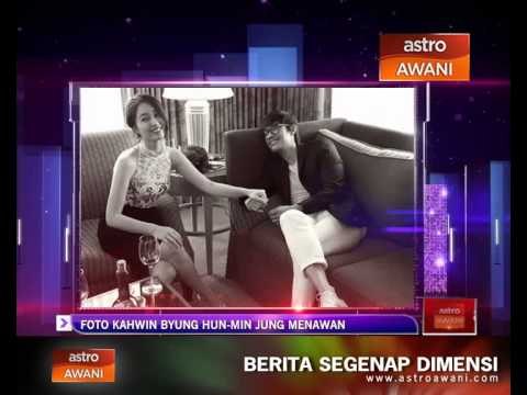 Foto kahwin Byung Hun - Min Jung menawan