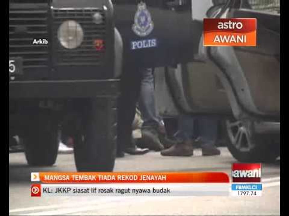 Mangsa tembak tiada rekod jenayah