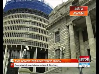 New Zealand tarik balik produk tenusu