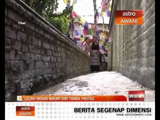 Lelaki nekad bakar diri tanda protes