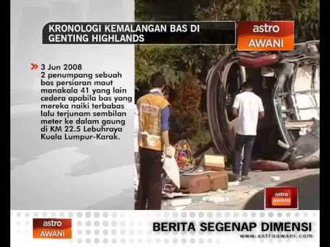 Kronologi kemalangan bas di Genting Highlands