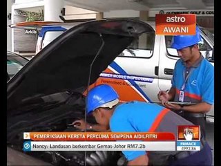 Pemeriksaan kereta percuma sempena Aidilfitri