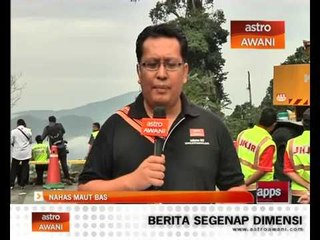 Video herunterladen: Terkini di lokasi nahas maut bas di Genting Highlands