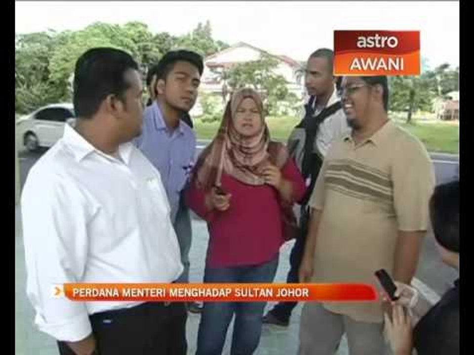 Perdana Menteri menghadap Sultan Johor