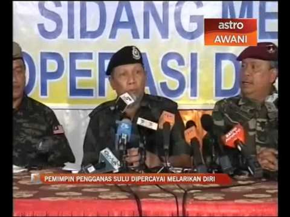 Pemimpin pengganas Sulu melarikan diri