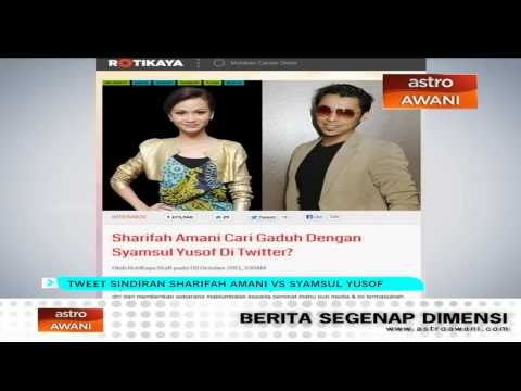 Tweet sindiran Sharifah Amani vs Syamsul Yusof
