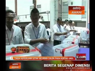 Download Video: Tiada keperluan letak gelaran calon pada kertas undi