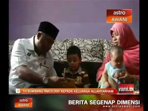 TH sumbang RM10,000 kepada keluarga Allahyarham