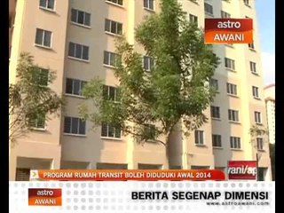Program rumah transit boleh diduduki awal 2014