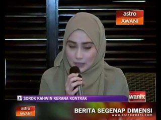 Aeril dan Wawa sorok kahwin kerana kontrak