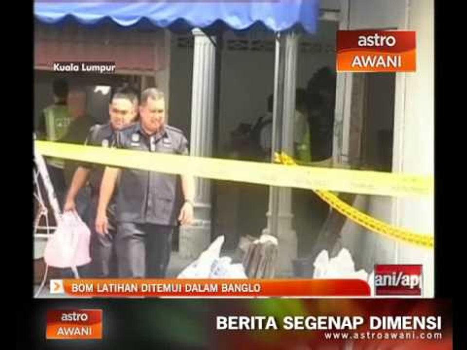 Bom latihan ditemui dalam banglo