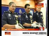Polis rampas dua pucuk senjata api