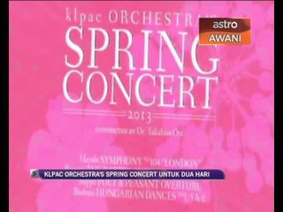 'KLPAC Orchestra's Spring Concert' untuk 2 hari