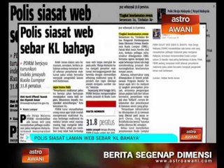 Polis siasat laman web sebar 'KL bahaya'