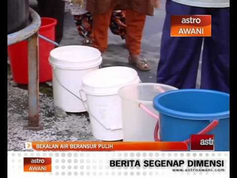 Bekalan air di Selangor beransur pulih