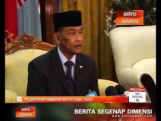 Pelantikan Hamidin keputusan tepat