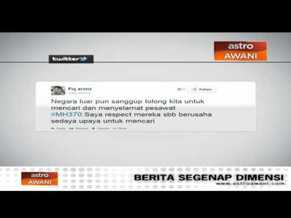 Trending di media sosial 'Mencari MH370'