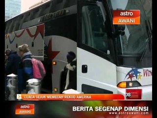 Cuaca sejuk memecah rekod Amerika