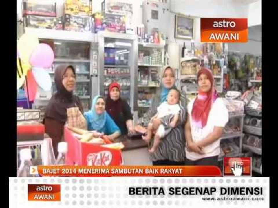 Bajet 2014 menerima sambutan baik rakyat