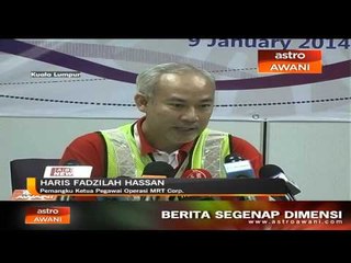 Projek MRT dijangka siap ikut jadual