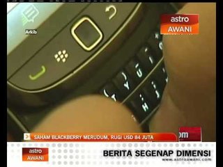Saham BlackBerry merudum, rugi 84 juta