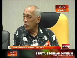 Sistem pengimbas kekang ulat tiket