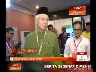 Najib lawat laman media