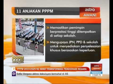 PPPM 2013-2025 ke arah transfromasi pendidikan negara