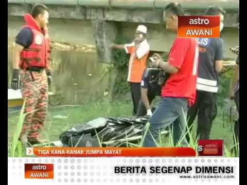 Tiga kanak-kanak jumpa mayat