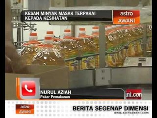 Kesan minyak terpakai kepada kesihatan