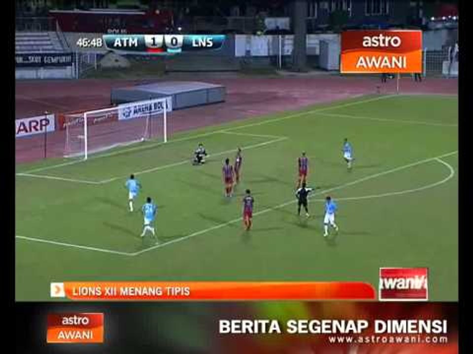 Lions Xll menang tipis ke atas ATM