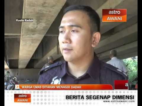 Warga emas ditahan menagih dadah