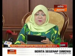 Seramai 56,072 terima bantuan kebajikan tahun 2013