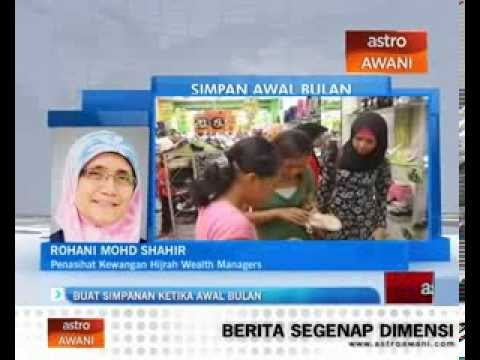 Buat simpanan ketika awal bulan