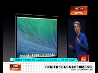 Sistem operasi OSX Maverick dilancar lewat