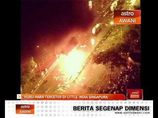 Pekerja asing merusuh di Little India, Singapura