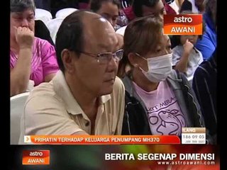 Prihatin terhadap keluarga penumpang MH370