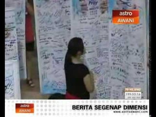 Banting dengan mesej "To Pray For MH370" jadi tumpuan