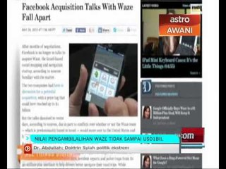 Nilai pengambialihan Waze tidak sampai USD1 bilion