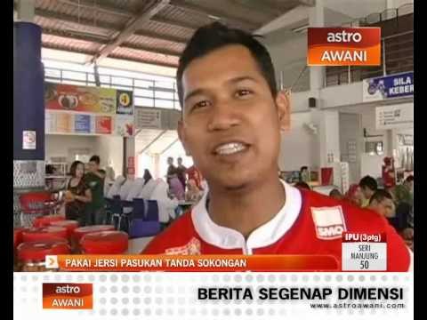 Pakai jersi pasukan tanda sokongan