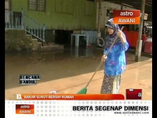 Banjir surut - Bersih rumah