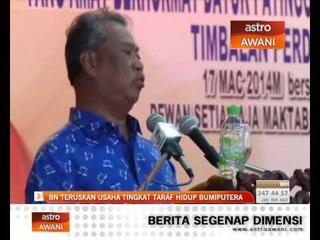 BN teruskan usaha tingkat taraf hidup bumiputera