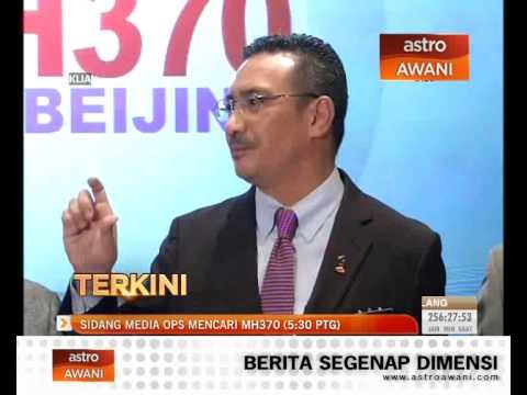Sidang media Ops Mencari MH370 hari ke-11 (5:30pm)