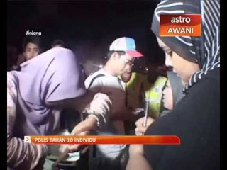Polis tahan 18 individu termasuk 4 wanita